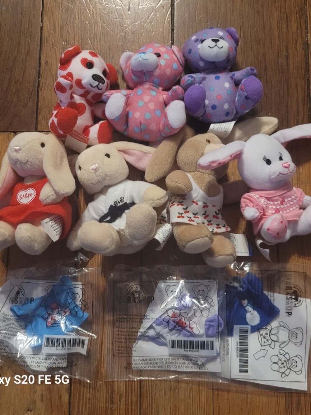 Set of 7 Build a Bear Toys for McDonald's  Set 5
